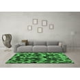 thumbnail image 3 of Ahgly Company Indoor Rectangle Abstract Emerald Green Modern Area Rugs, 7' x 9', 3 of 4