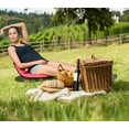 thumbnail image 6 of Wealers Padded Cushion Recliner Picnic Chair, 5 Reclining Positions, Great for a Beach Chair / Camping /Or for Stadium Seats, Easy to Carry with Shoulder Straps, 6 of 7