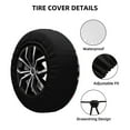 thumbnail image 3 of Saiise Scooby-Doo Bs Print Rv Spare Tire Cover Wheel Tire Cover for Travel Trailers Protectors Weatherproof Dust-Proof for Camper Trailer Truck SUV Rv Universal-15 inch, 3 of 8