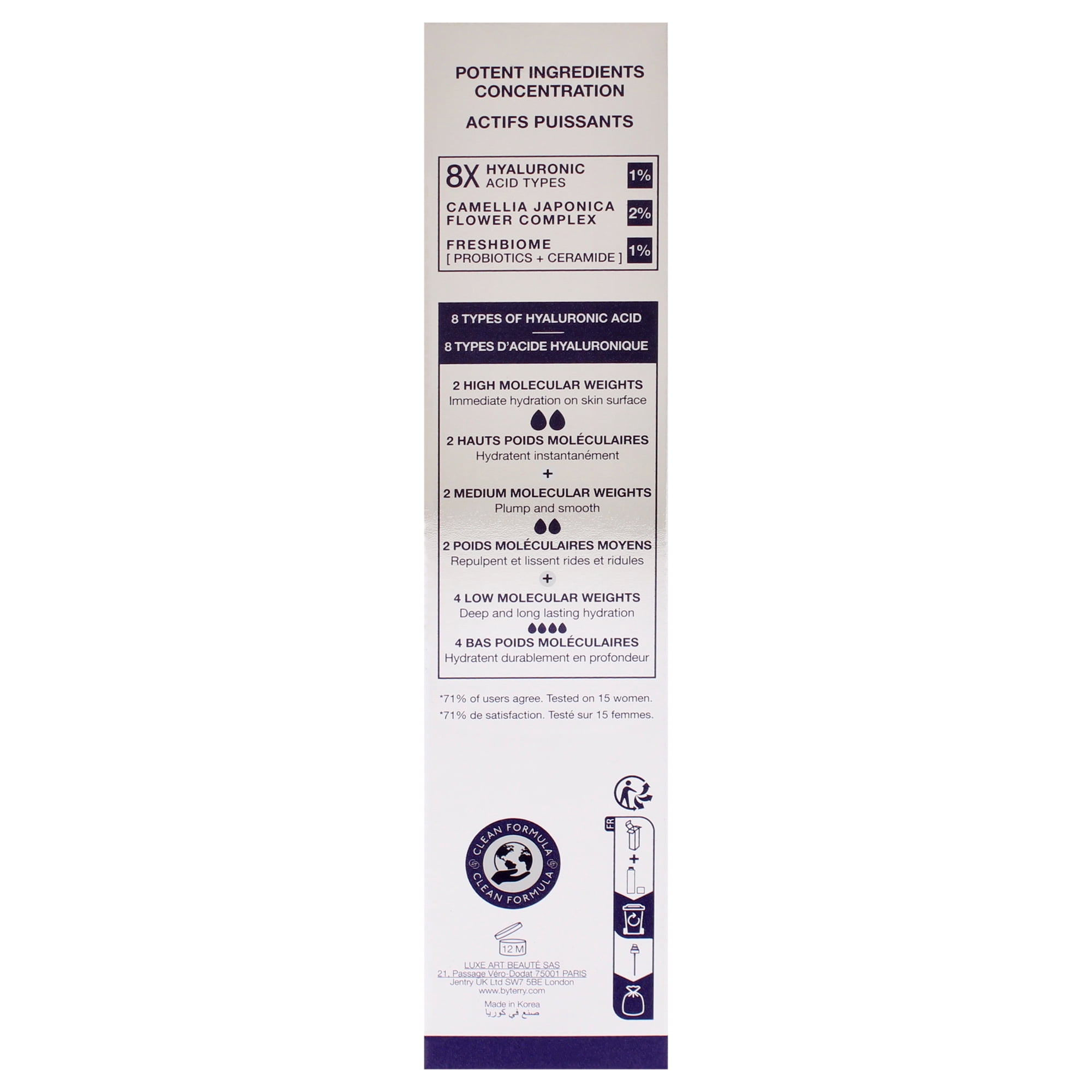 Hyaluronic Glow Setting Mist by By Terry for Women - 3.38 oz Mist
