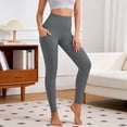 thumbnail image 3 of Lifting Leggings for Women High Waisted Tummy Control Tight Leggings Stretch Workout Gym Yoga Pants with Pockets, 3 of 5