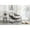 Beige, variant on Navy blue color - Rocking and reclining - Living room setting - Ergonomic comfort