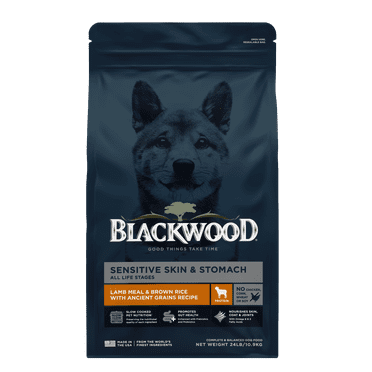 Blackwood Dry Dog Food Sensitive Skin & Stomach Lamb Meal with Ancient Grains 24 lb.