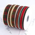 thumbnail image 2 of Xiao Hua Cintas navideñas, 2 rollos de cinta verde + roja - 2 cm × 23 m. Cinta a rayas, cinta decorativa y cinta de regalo para envolver regalos, cinta navideña perfecta para la decoración navideña., 2 of 5
