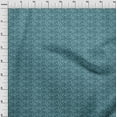 thumbnail image 4 of oneOone Cotton Jersey Teal Blue Fabric Floral Fabric For Sewing Printed Craft Fabric By The Yard 58 Inch Wide, 4 of 4