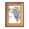 thumbnail image 1 of Gray Wolf Friend Company Photo Frame Exhibition Display Art Desktop Painting, 1 of 3