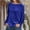 Blue#2, variant on GaThRRgYP Off the Shoulder Tops for Women,Plus Size Tops Clearance under 10.00,Fashion Women Pullove Solid Long Sleeve Casual Shirt Blouse Tops