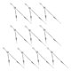 thumbnail image 1 of unbranded 10Ud Manecillas De Metal Plateadas Para De Pared Decorativo Con Eje Para Reparación, 1 of 8