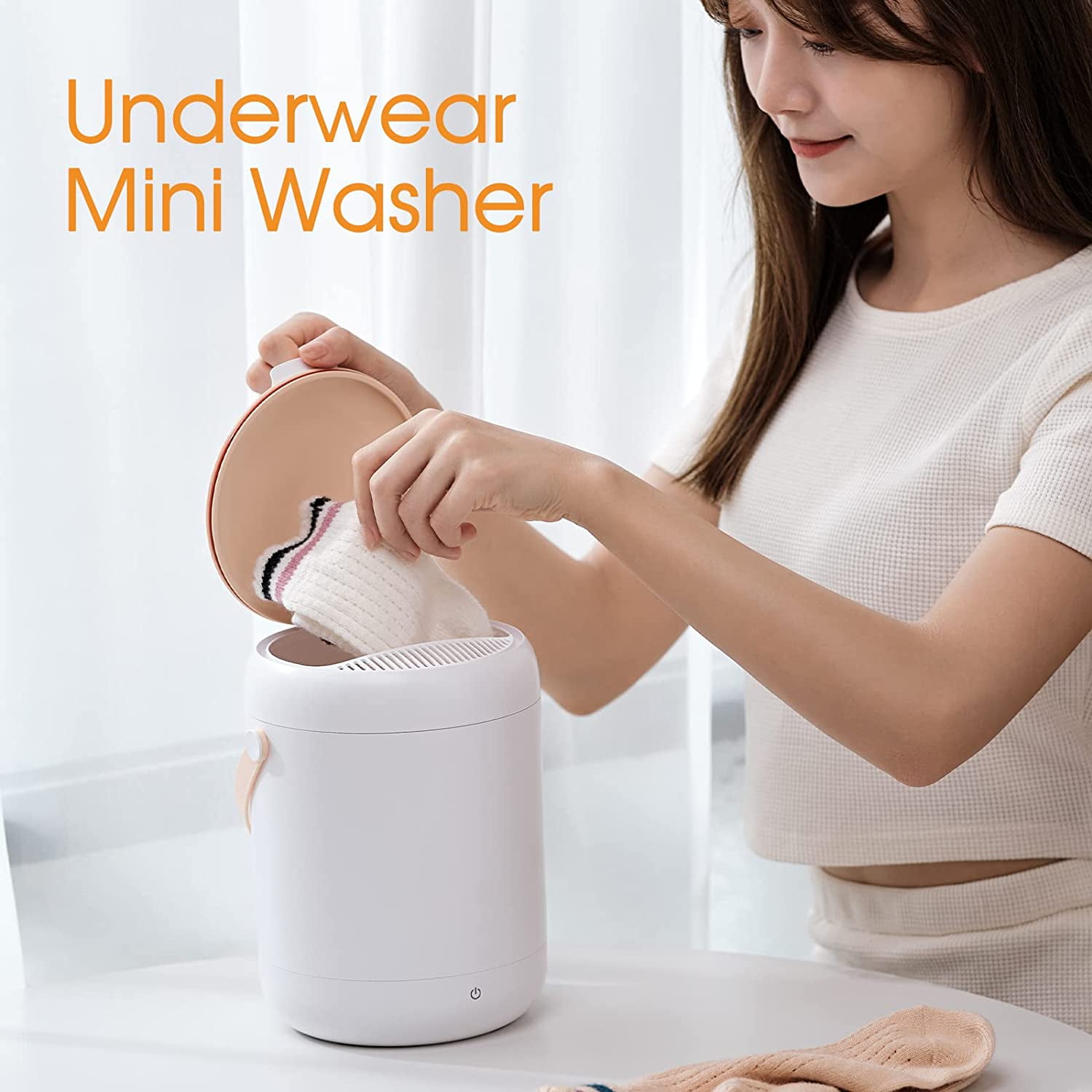 Zaqw Underwear Washer, Portable Mini Washing Machine 3L For Home 