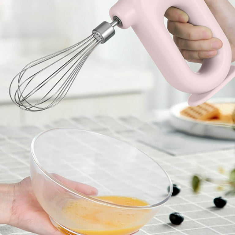Drill Corded Electric Beater Home Baking Tool Mini Hand Held New Batter  Cake Mixer Pink And White Fantik 