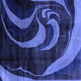 thumbnail image 1 of Ahgly Company Indoor Square Abstract Blue Modern Area Rugs, 8' Square, 1 of 4