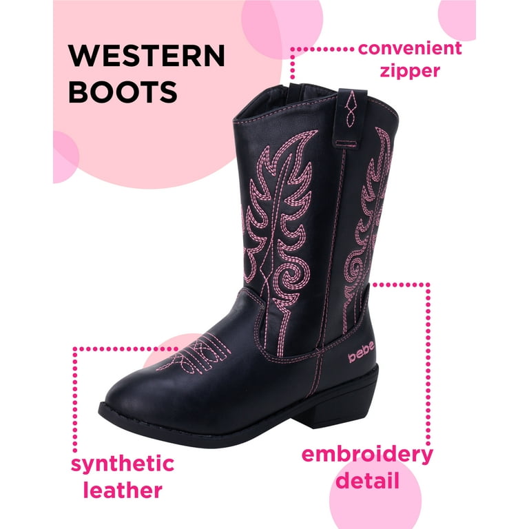 Country Bota Rosa Bebe Bebe Girls' Cowgirl Boots – Classic