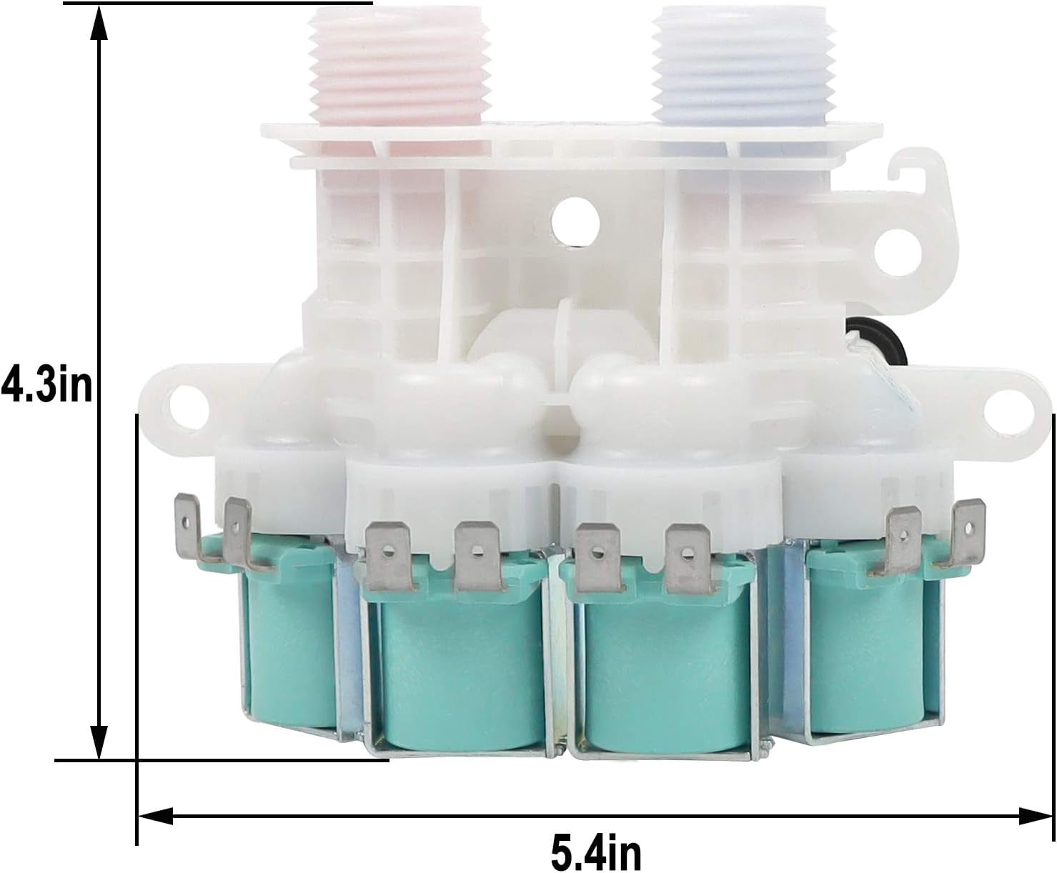 W11165546 W10758828 Washer Water Inlet Valve - Compatible with Maytag &Whirlpool Washing Machine wm0642hw wm0642hw mah7500aww,mvwb765fw0 mvw6230hw2 Replace#w11096267