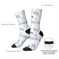 thumbnail image 4 of Fuzoiu Sea Animals Print Athletic Crew Socks for Men & Women,Casual Crew Socks,Above Ankle Crew Socks for Business, Casual, 4 of 6