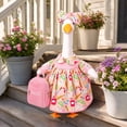thumbnail image 6 of Porch Goose Fall Decorations Outfits,23 Inch Campus Style Goose Statue Dress Costume and Bow Headpiece,Thankgiving and Autumn Harvest Front Porch Display, 6 of 9