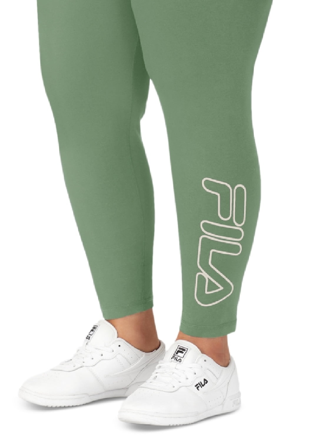 Fila Women's Mid Logo 7/8 Leggings Green Size 3X - Walmart.com