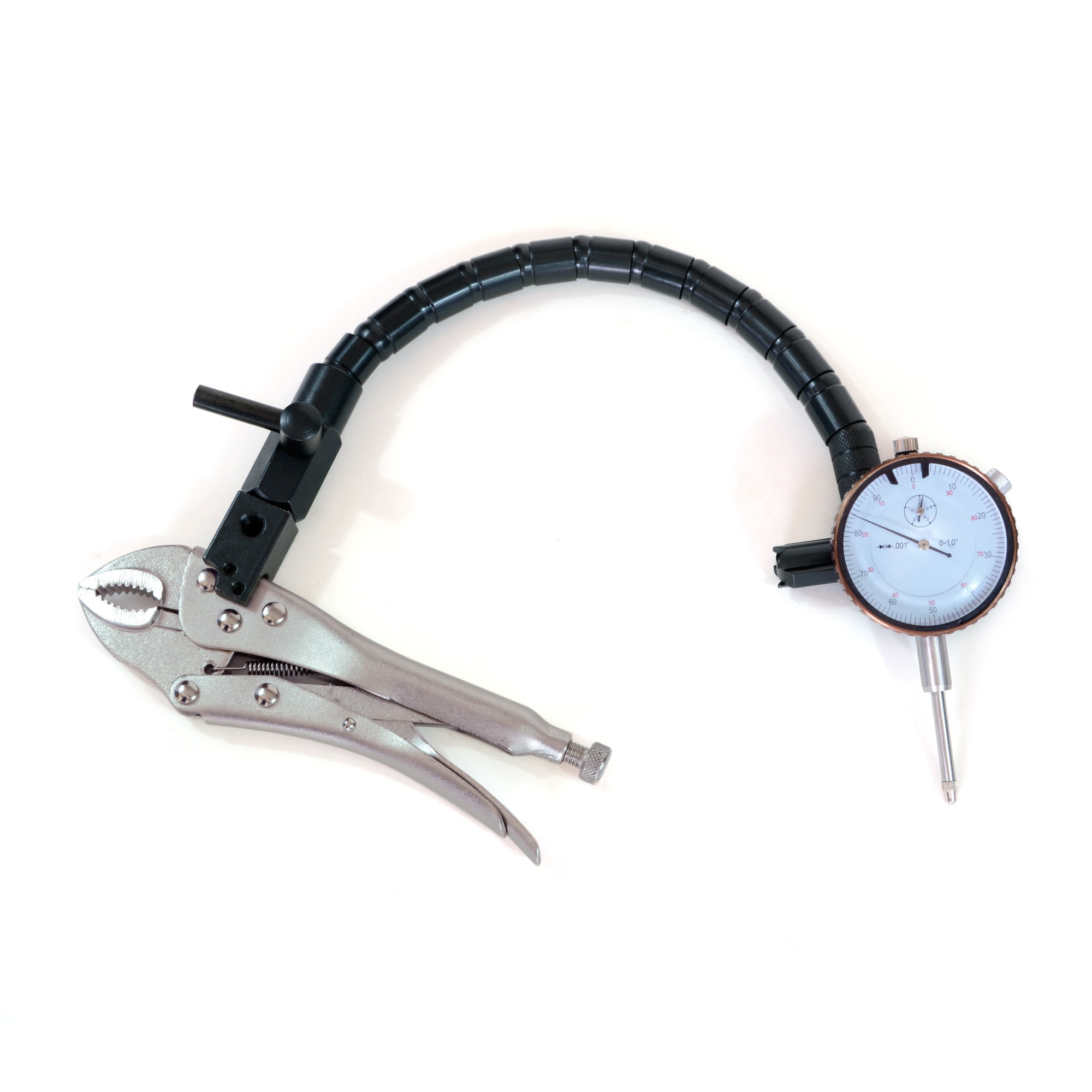 Fowler flexible pliers mount dial indicator set disc brake & rotor inspection 