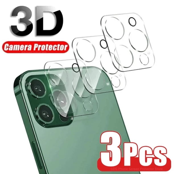 Protectores de vidrio para cámara trasera 3D HD para iPhone 13 11 12 Pro Max 13Mini película protectora de vidrio para lente en IPhone 14 13 PRO MAX XS XR