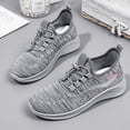 thumbnail image 5 of YOUYEDIAN Wide Toe Box Orthopedic Shoes for Women Extra Wide Width Sneakers Ultra Light Road Running Shoes Non-Slip Tennis Sneakers Breathable Walking Athletic (Gray, 7.5 Wide（EU-39）), 5 of 9