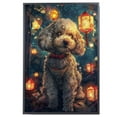thumbnail image 2 of Poodle Artwork Dog Colorful Poster - Poodle Dog Canvas Wall Art For Bedroom Decor - Living Room Set - Dog Pictures Funny, 2 of 6