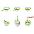 thumbnail image 4 of 2-in-1 Salad Spinner and Strainer Bowl with Push-Button Lid, Compact Vegetable Washer Dryer, Easy Storage for Small Kitchens, RVs, Dorms, 4 of 7