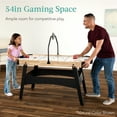 thumbnail image 4 of Best Choice Products 54in Air Hockey Game Table w/ LED Lights, Scoreboard, Powerful Motor - Walnut, 4 of 10