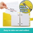 thumbnail image 4 of SUTENGDA 3x5 Lined Index Cards with Ring Binder Holder and Dividers  100 Ruled Cards, 4 of 7