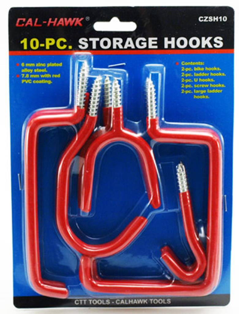 Tools 6 x Assorted Heavy Duty Storage Hooks for Ladders Bikes Garages & Sheds 