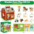 thumbnail image 3 of Montessori Toys for 1 Year Old, Wooden Farm Animals Toy for Toddlers 1-3, Learning Educational Toys for 1 2 3 Year Old Boys Girls, 3 of 7