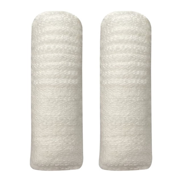 Cepillos de dientes para dedos para limpieza de dientes de perros y gatos, lavables, cómodos y duraderos, 1 juego para dos dedos, incluye 2 juegos de color blanco