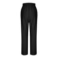thumbnail image 5 of EYNMVR Womens Linen Pants with Pockets High Waist Comfy White Gauze Pants Casua Lightweight Loose Trousers, 5 of 5