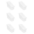 thumbnail image 1 of Storex Large Plastic Book Bin, Desktop Organizer for Classrooms, Offices, and Home Storage, Clear, 1 of 6