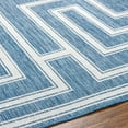 thumbnail image 5 of Hauteloom Taro Living Room, Bedroom Patio Outdoor Area Rug - Bohemian, Transitional - Silver, Royal Denim, Slate - 7'10" x 10', 5 of 6