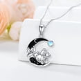 thumbnail image 5 of Dorunmo Mama Bear with 5 Cub Necklace 925 Sterling Silver Black Crescent Moon Pendant Polar Bear Mom Necklace from Daughter Son Mother's Day Jewelry Gifts for Women, 5 of 6