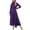A-Purple665, variant on SONXAHE Twist Waist Midi Dress for Women Short Sleeve Daily Long Dress