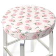 thumbnail image 3 of Lsque Floral Strawberr Round Bar chair cushion covers Velvet Fabric Premium Comfort Protects from Scratches and Stains for 14-17 Inch Chair- 13 inch, 3 of 7