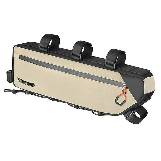 RHINOWALK X24658 2.7L Bike Frame Bag Waterproof Bicycle Under Tube Triangle Bag, Size L: 42x6x12cm -