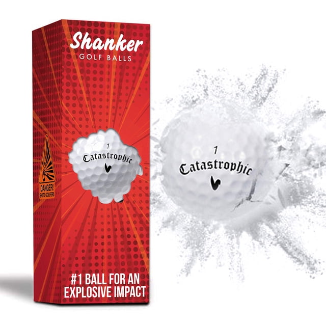 Pelotas de golf explosivas Shanker Golf Prank 3 Balls