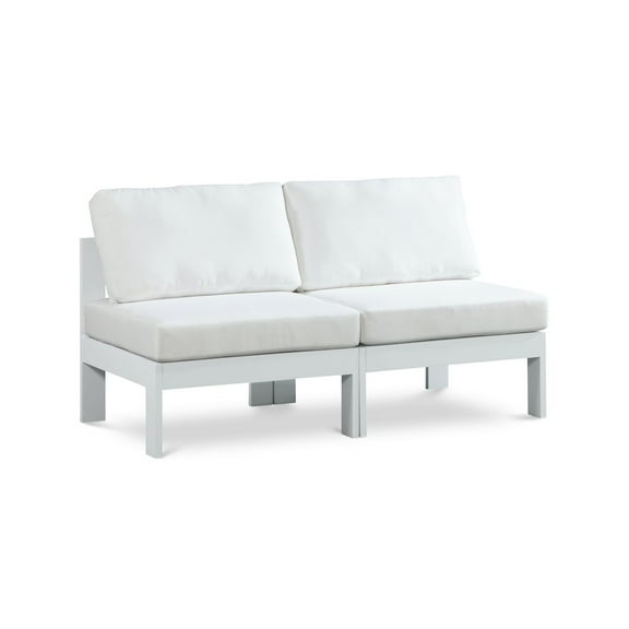 Meridian Furniture Nizuc White Outdoor Patio Modular Sofa