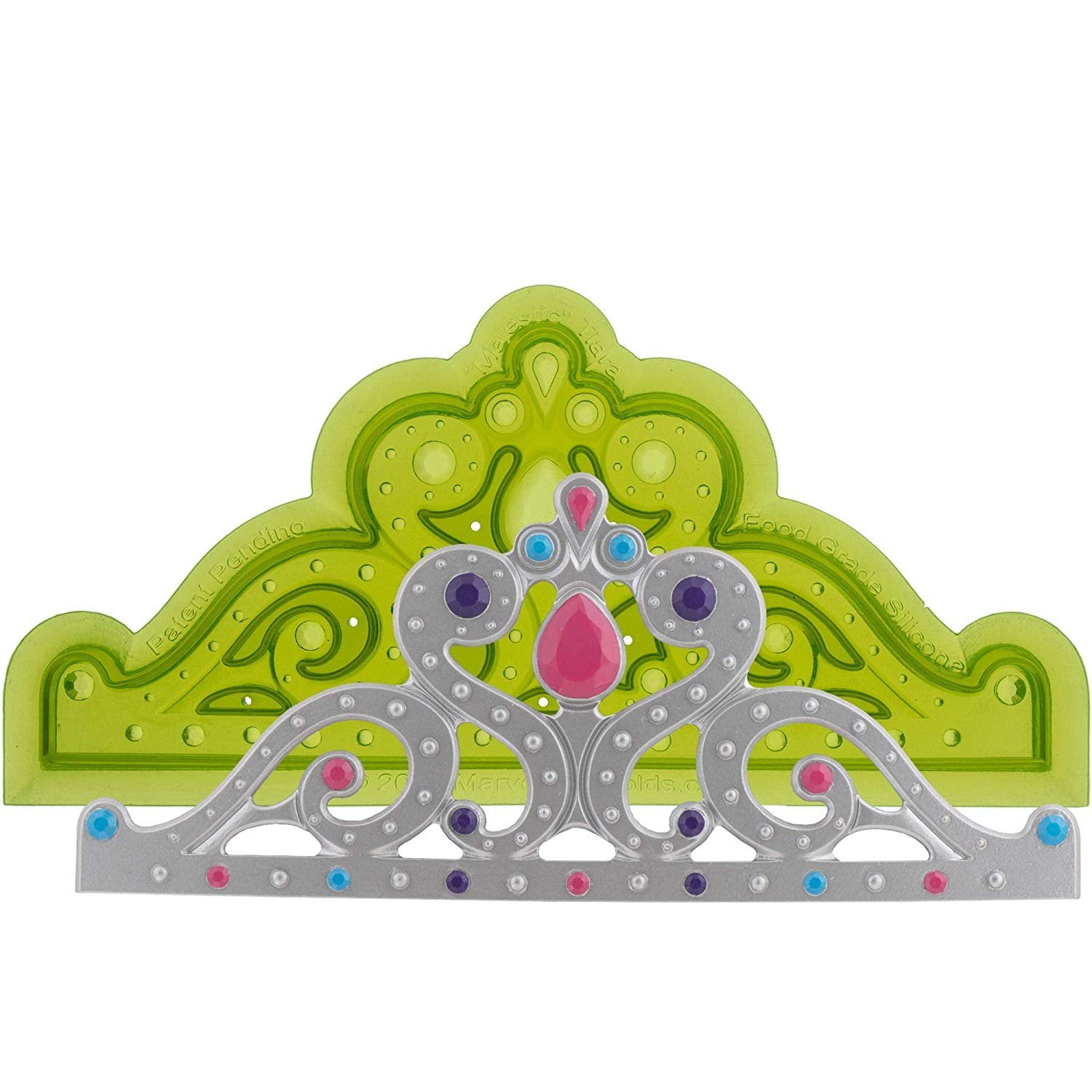 Marvelous Molds Silicone Tiara Crown Mold for Cake Decorating with