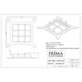 thumbnail image 3 of PRIMA Decorative Hardware Gate Speakeasy Grille - Iron Square Design 109, 3 of 4