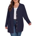 thumbnail image 4 of Cueply Women's Plus Size Cardigan Long Sleeve Lightweight Sheer Open Front Knited Cardigan 1X-4X, 4 of 8