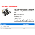 thumbnail image 2 of Front Leaf Spring Bushing - Compatible with 1971 - 1974, 1987 Chevy Blazer 4WD 1972 1973, 2 of 2
