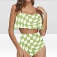 thumbnail image 2 of KIHOUT Tankini Swimsuits for Women 2024 Ladies Ruffled Bikini Swimsuit Set, 2 of 6