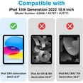 thumbnail image 4 of 2pcs For iPad 10.9 10th Generation 2022 Screen Protector, Tempered Glass Film Guard for 10.9" iPad 10, 4 of 5