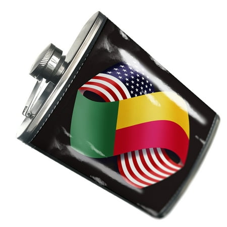 

NEONBLOND Flask Friendship Flags USA and Benin
