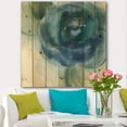 thumbnail image 2 of Designart 'Blue Floral Poppies VI' Cottage Print on Natural Pine Wood, 2 of 3