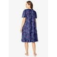 thumbnail image 2 of Dreams & Co. Plus Size Short Floral Print Cotton Gown, 2 of 3