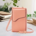 thumbnail image 4 of Monedero pequeño de material cuero para teléfono , bandolera bandolera Cartera para teléfono Bolsos ligeros para mujer - Rosa BLESIY bolso del teléfono celular, 4 of 8