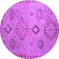 thumbnail image 1 of Ahgly Company Indoor Round Persian Purple Traditional Area Rugs, 4' Round, 1 of 4